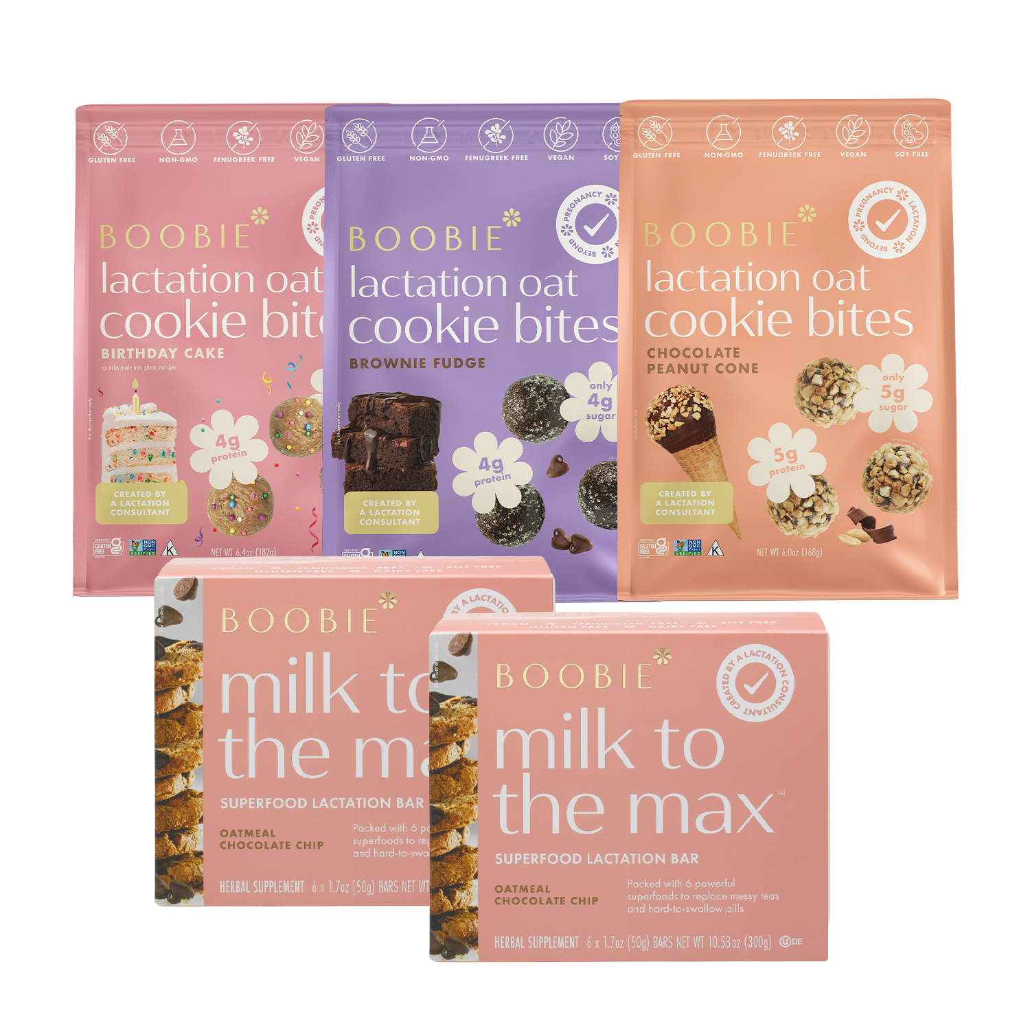 Lactation Cookies 3 Bags + Lactation Bars 12 Chocolate Chip Subscription